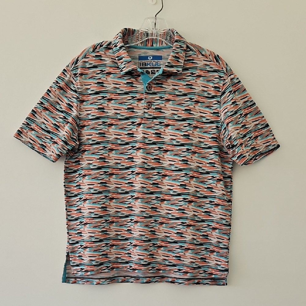 IBKUL Polo Shirt With Icefil Technology Multicolored Print Size Small‎
